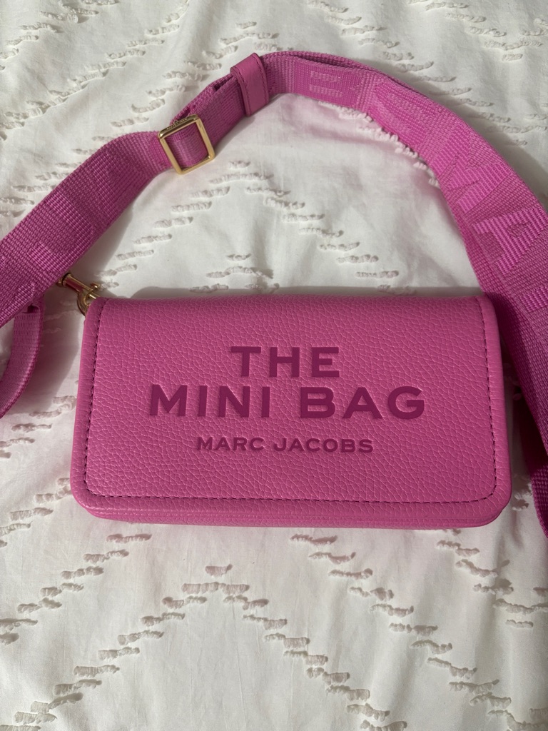 Marc Jacobs Mini Bag In Bright Pink With Matching Strap